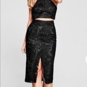 Marciano Antoinette lace black skirt